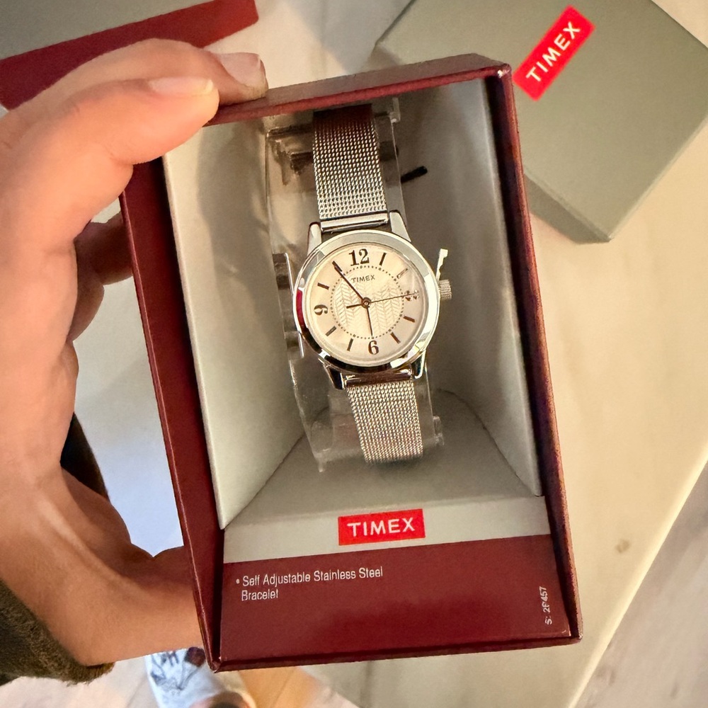 Timex Silver Mesh Band Watch